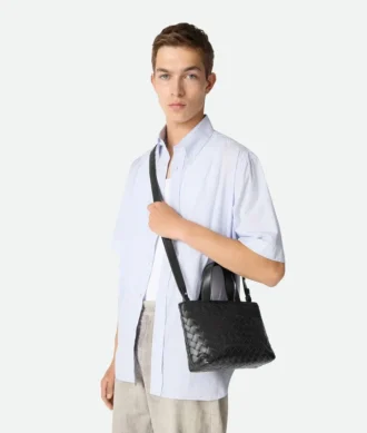 Mini Intrecciato Tote mit Reißverschluss