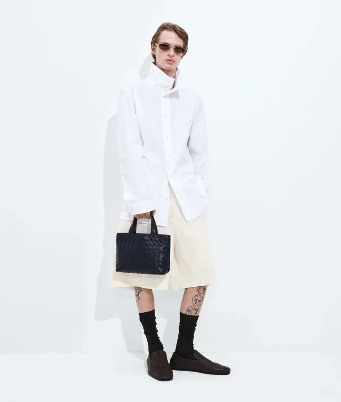 Mini Intrecciato Tote mit Reißverschluss Mini Intrecciato Tote mit Reißverschluss