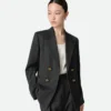Mouline-Jacke aus Wolltwill Mouline-Jacke aus Wolltwill