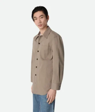Overshirt aus Baumwolltwill