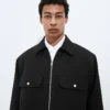 Overshirt aus Wolle „Grain De Poudre“ Overshirt aus Wolle „Grain De Poudre“
