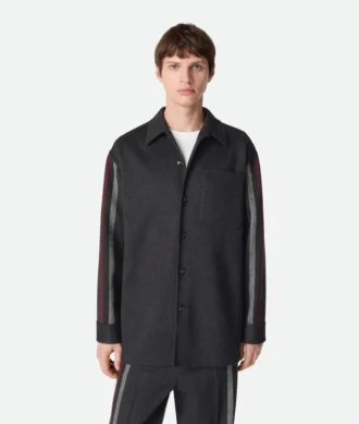 Overshirt aus Wolle und Kaschmir