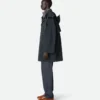 Parka mit Kapuze aus gebondeter Tech-Wolle Parka mit Kapuze aus gebondeter Tech-Wolle