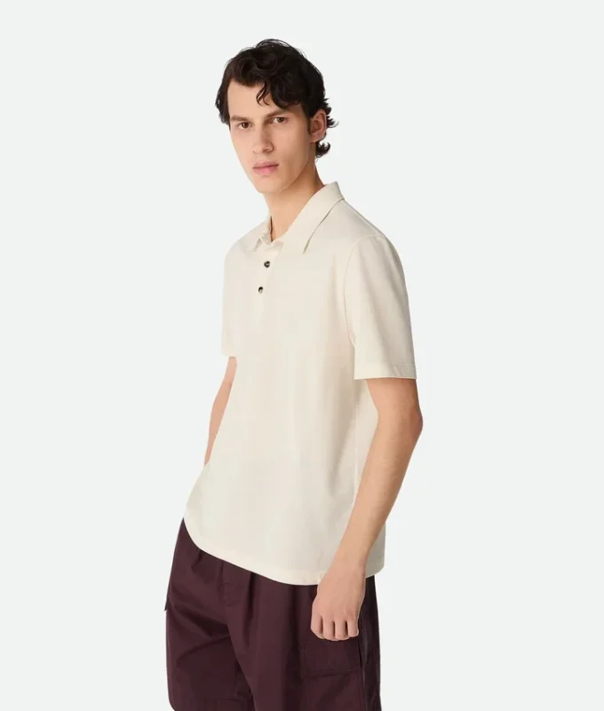 Polo aus feinem Baumwolljersey Polo aus feinem Baumwolljersey