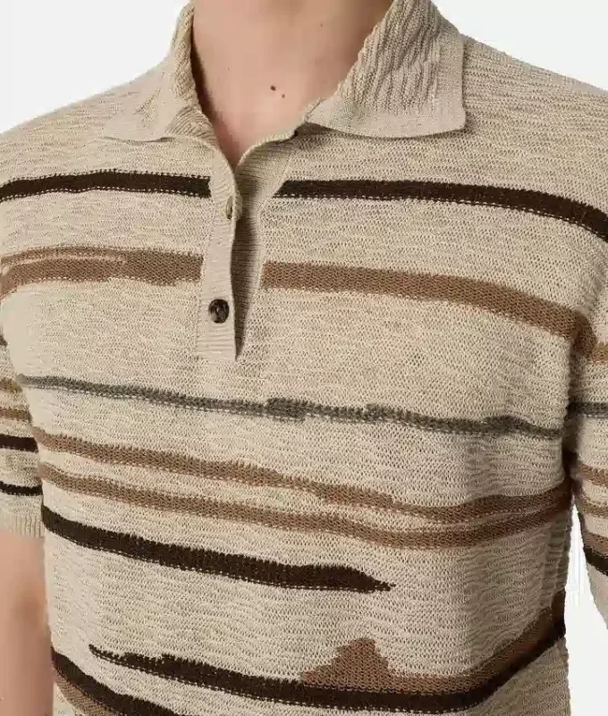 Polo aus Leinen und Baumwolle Polo aus Leinen und Baumwolle
