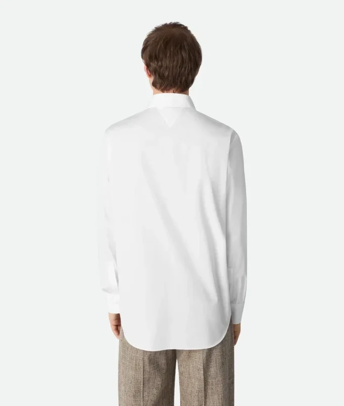 Popeline-Hemd mit Plastron Popeline-Hemd mit Plastron