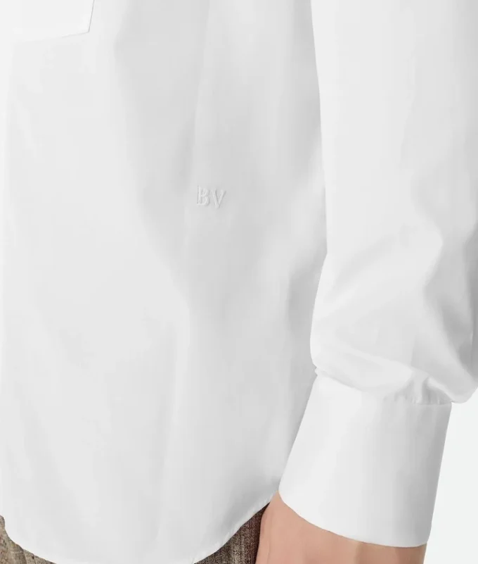 Popeline-Hemd mit Plastron Popeline-Hemd mit Plastron