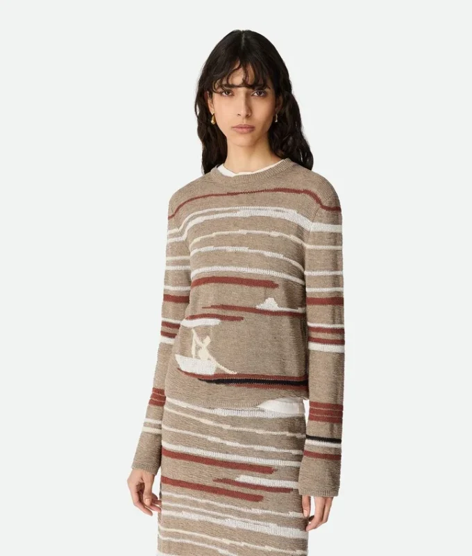 Pullover aus Leinen und Baumwolle