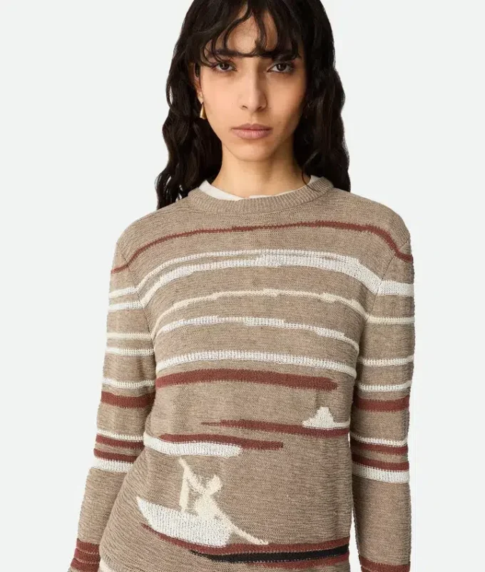 Pullover aus Leinen und Baumwolle