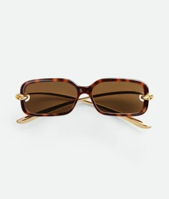Rechteckige Sonnenbrille mit Knot