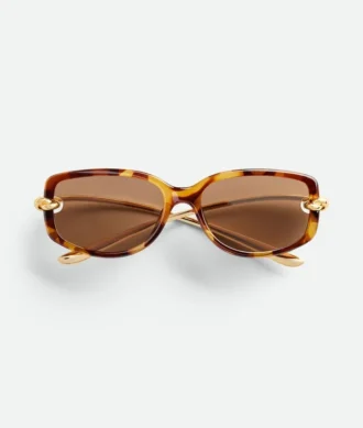 Rechteckige Sonnenbrille mit Knot