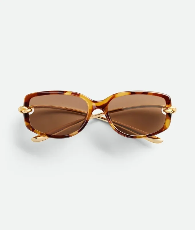 Rechteckige Sonnenbrille mit Knot Rechteckige Sonnenbrille mit Knot