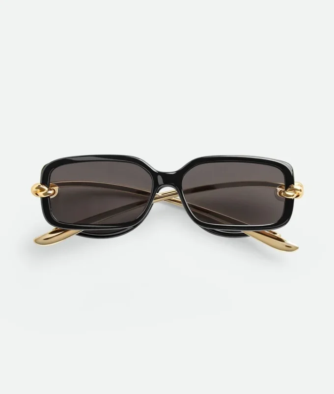 Rechteckige Sonnenbrille mit Knot Rechteckige Sonnenbrille mit Knot