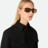Rechteckige Sonnenbrille mit Knot Rechteckige Sonnenbrille mit Knot