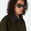 Rechteckige Sonnenbrille mit Knot Rechteckige Sonnenbrille mit Knot