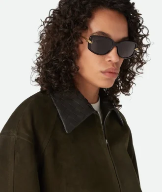 Rechteckige Sonnenbrille mit Knot