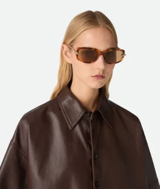 Rechteckige Sonnenbrille mit Knot