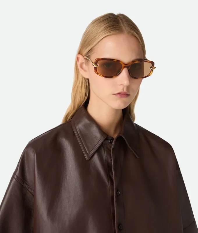 Rechteckige Sonnenbrille mit Knot Rechteckige Sonnenbrille mit Knot