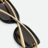 Rechteckige Sonnenbrille mit Knot Rechteckige Sonnenbrille mit Knot