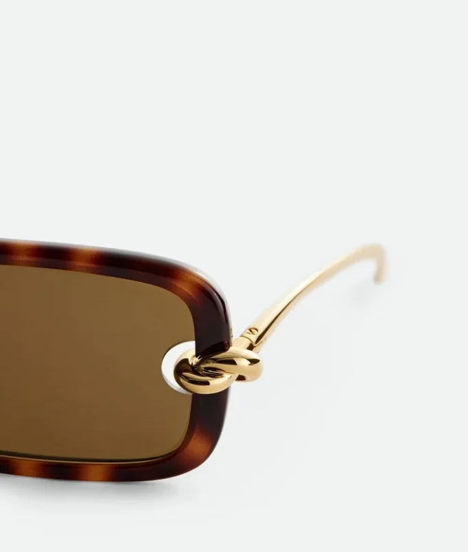 Rechteckige Sonnenbrille mit Knot Rechteckige Sonnenbrille mit Knot