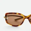 Rechteckige Sonnenbrille mit Knot Rechteckige Sonnenbrille mit Knot