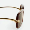 Rechteckige Sonnenbrille mit Knot Rechteckige Sonnenbrille mit Knot