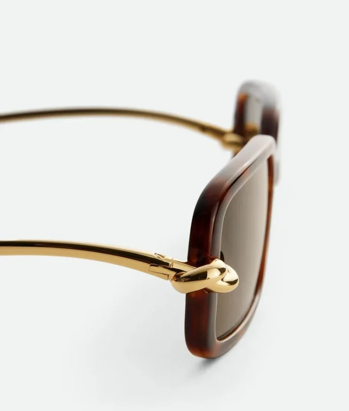 Rechteckige Sonnenbrille mit Knot Rechteckige Sonnenbrille mit Knot