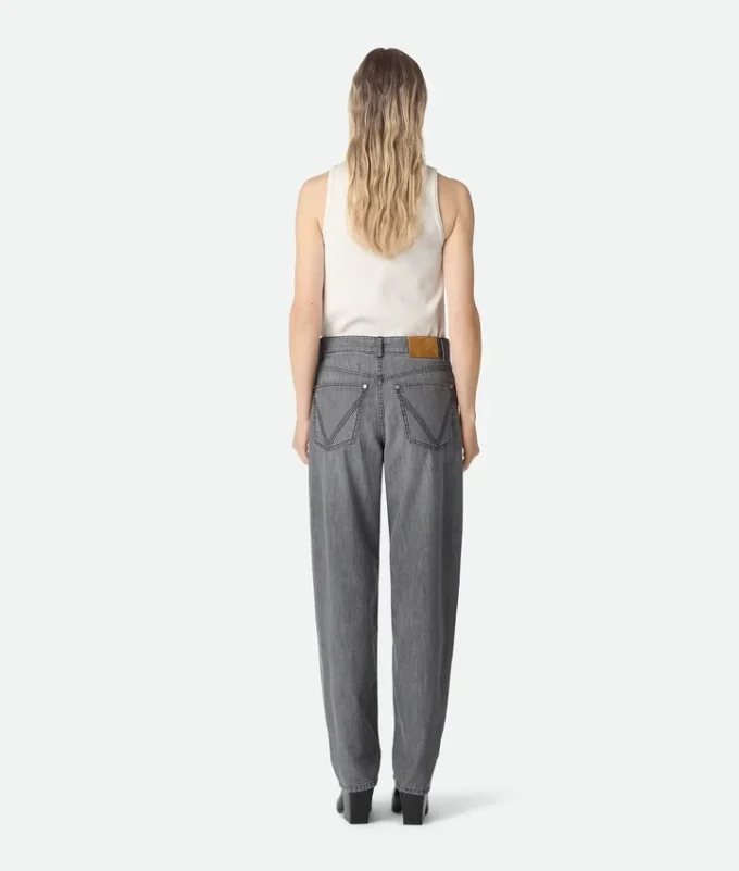 Schwarze Denim-Jeans Schwarze Denim-Jeans