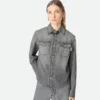 Schwarzes Jeanshemd Schwarzes Jeanshemd