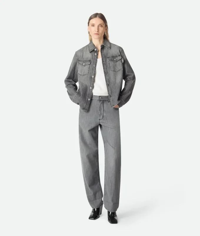 Schwarzes Jeanshemd Schwarzes Jeanshemd