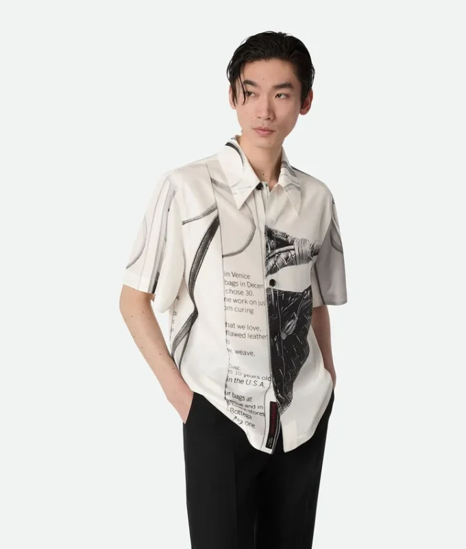 Seidenhemd mit Print Seidenhemd mit Print