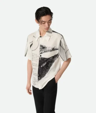 Seidenhemd mit Print Seidenhemd mit Print