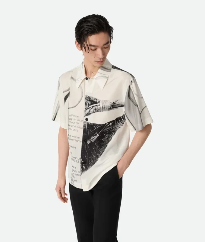 Seidenhemd mit Print Seidenhemd mit Print
