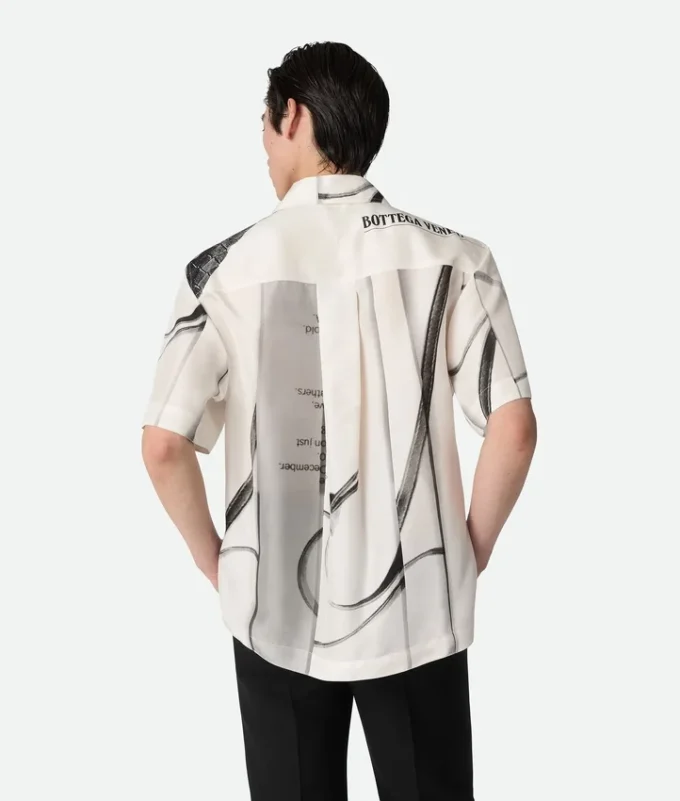 Seidenhemd mit Print Seidenhemd mit Print