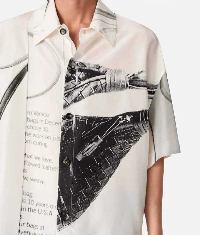 Seidenhemd mit Print Seidenhemd mit Print