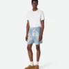 Seidenshorts mit italienischem Postkartenprint Seidenshorts mit italienischem Postkartenprint