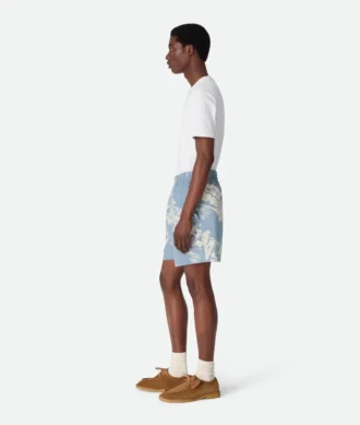 Seidenshorts mit italienischem Postkartenprint