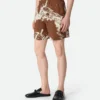 Seidenshorts mit italienischem Postkartenprint Seidenshorts mit italienischem Postkartenprint