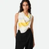Seidentwill-Foulard mit Streifen Seidentwill-Foulard mit Streifen