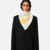 Seidentwill-Foulard mit Streifen Seidentwill-Foulard mit Streifen