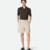 Shorts aus Baumwoll- und Leinen-Twill Shorts aus Baumwoll- und Leinen-Twill