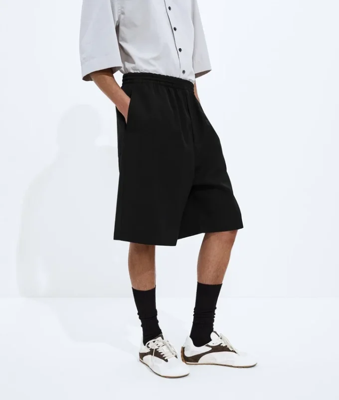 Shorts aus Wolle „Grain De Poudre“ Shorts aus Wolle „Grain De Poudre“