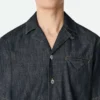 Straight-Fit-Jeanshemd aus gewaschenem Indigo Straight-Fit-Jeanshemd aus gewaschenem Indigo