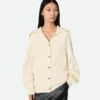 Strickjacke aus Baumwollripp Strickjacke aus Baumwollripp