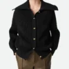 Strickjacke aus Baumwollripp Strickjacke aus Baumwollripp
