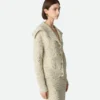 Strickjacke aus Wolle mit englischem Rippenmuster Strickjacke aus Wolle mit englischem Rippenmuster