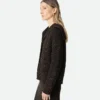 Strickjacke aus Wolle mit englischem Rippenmuster Strickjacke aus Wolle mit englischem Rippenmuster