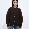 Strickjacke aus Wolle und Baumwolle Strickjacke aus Wolle und Baumwolle