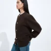 Strickjacke aus Wolle und Baumwolle Strickjacke aus Wolle und Baumwolle