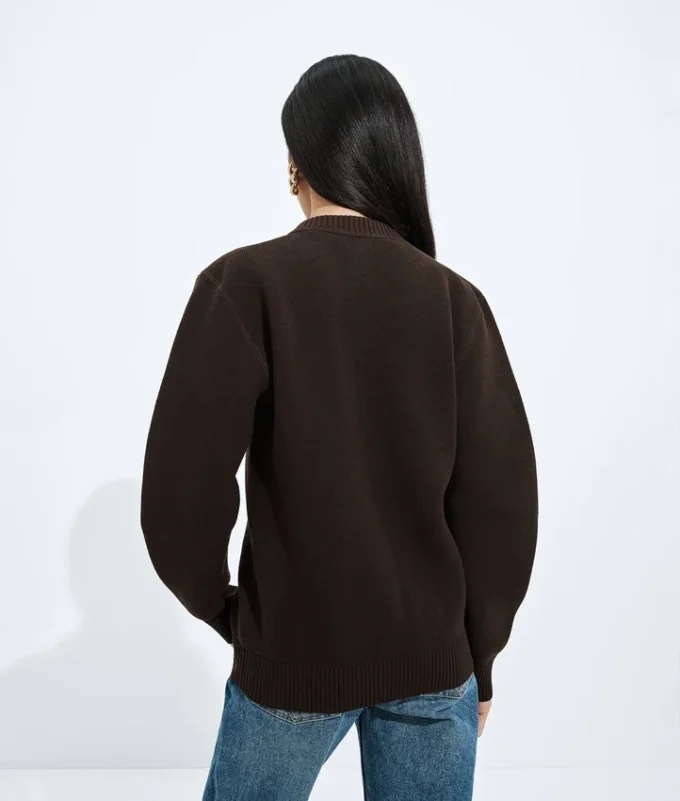 Strickjacke aus Wolle und Baumwolle Strickjacke aus Wolle und Baumwolle